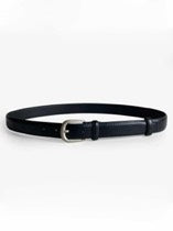 Basic leather slim belt in 2 colours