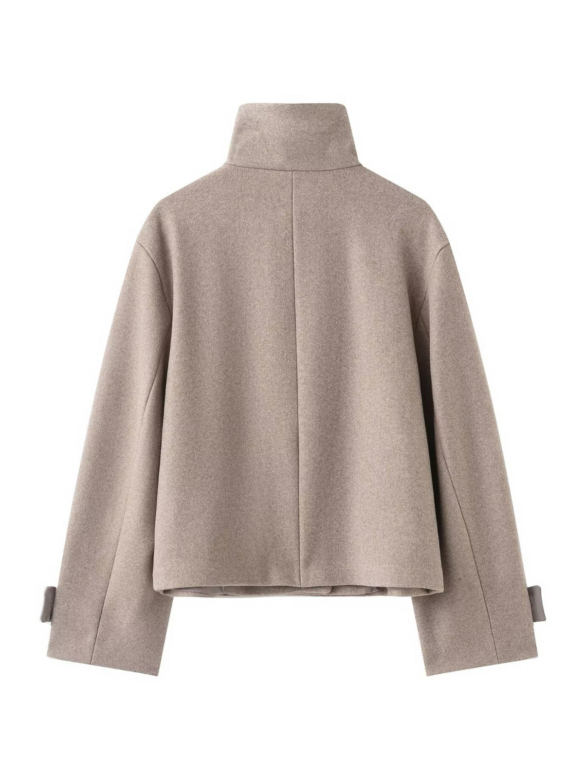 Funnel neck short jacket in 7 colours